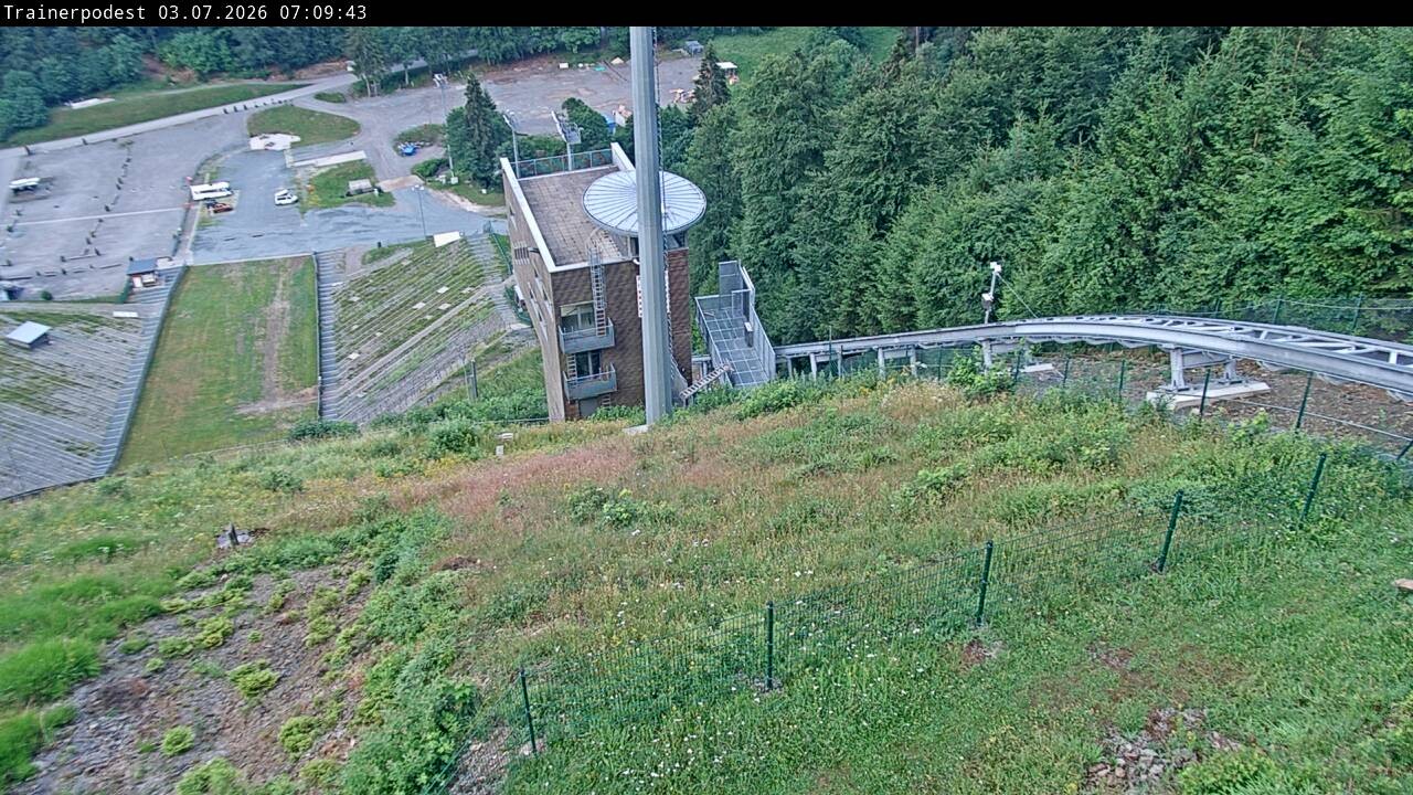 Archiv Foto Webcam Willingen: Blick Schanzentisch der Skisprungschanze