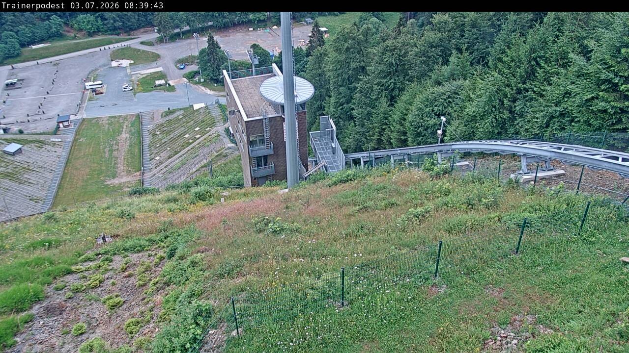 Archiv Foto Webcam Willingen: Blick Schanzentisch der Skisprungschanze