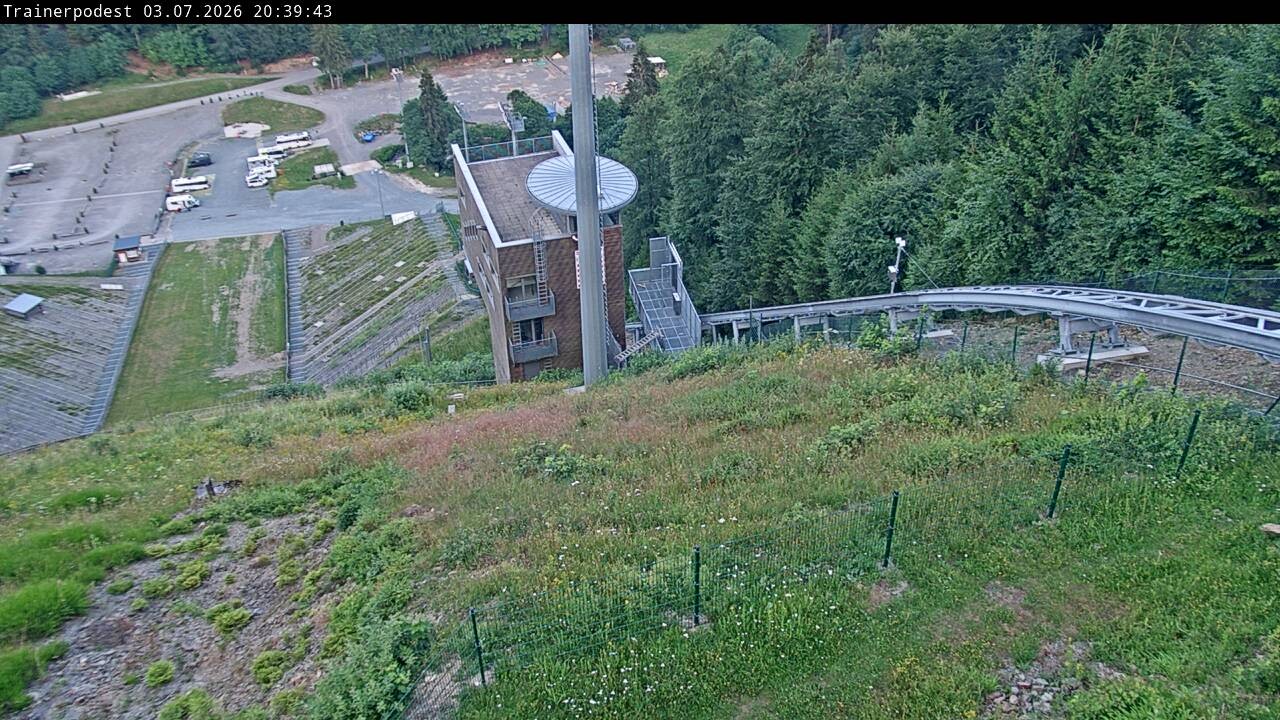 Archiv Foto Webcam Willingen: Blick Schanzentisch der Skisprungschanze