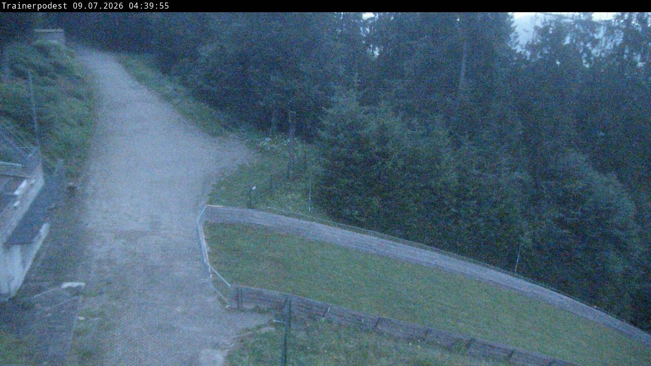 Archiv Foto Webcam Willingen: Blick Schanzentisch der Skisprungschanze