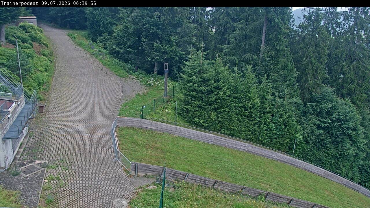 Archiv Foto Webcam Willingen: Blick Schanzentisch der Skisprungschanze