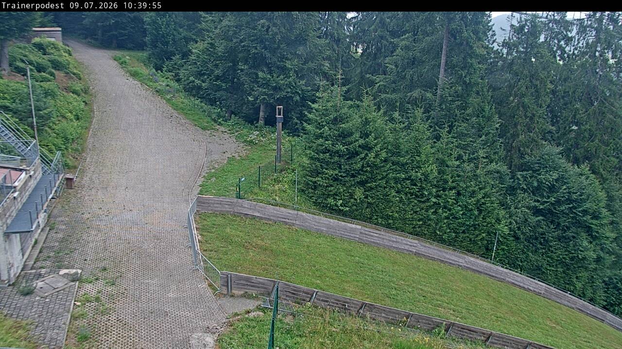 Archiv Foto Webcam Willingen: Blick Schanzentisch der Skisprungschanze