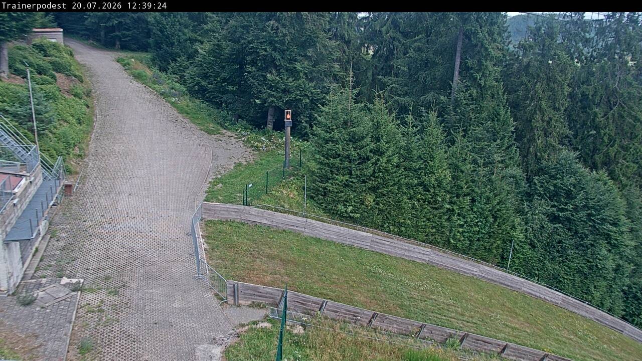 Archiv Foto Webcam Willingen: Blick Schanzentisch der Skisprungschanze