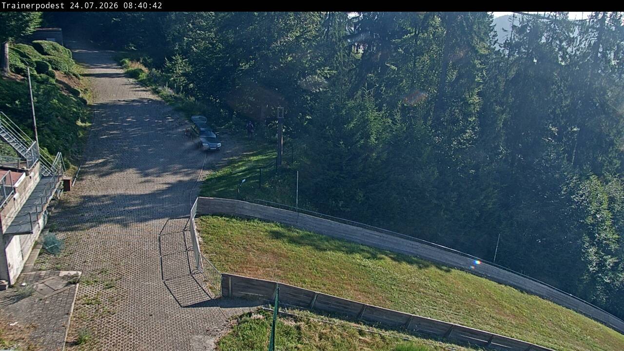 Archiv Foto Webcam Willingen: Blick Schanzentisch der Skisprungschanze