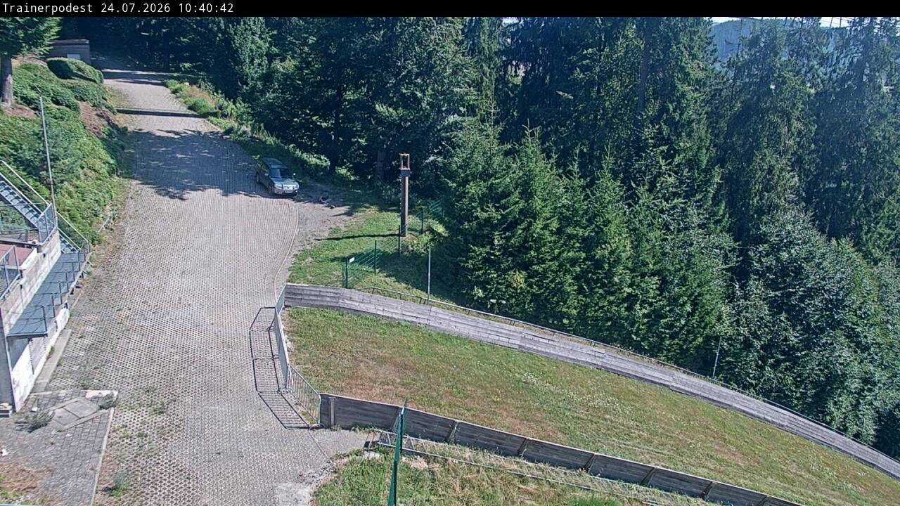 Archiv Foto Webcam Willingen: Blick Schanzentisch der Skisprungschanze