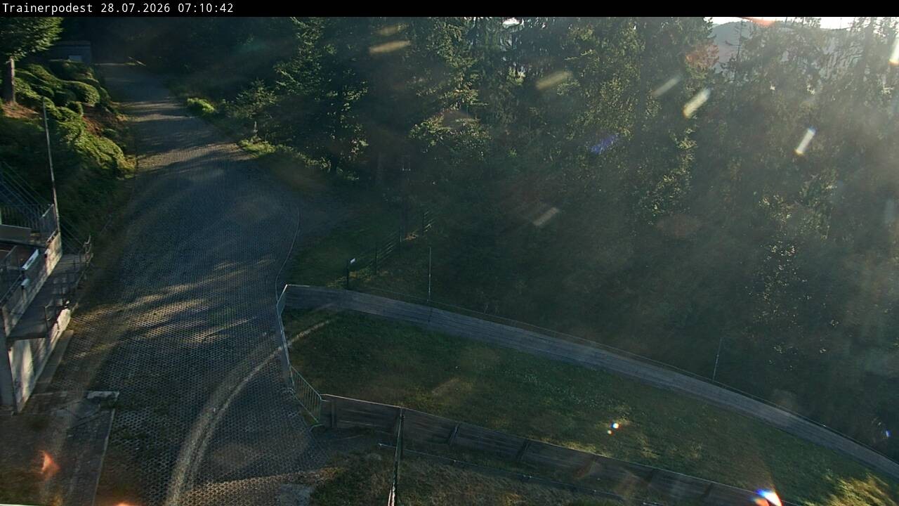 Archiv Foto Webcam Willingen: Blick Schanzentisch der Skisprungschanze