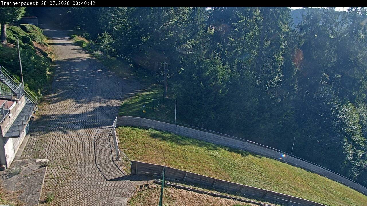 Archiv Foto Webcam Willingen: Blick Schanzentisch der Skisprungschanze