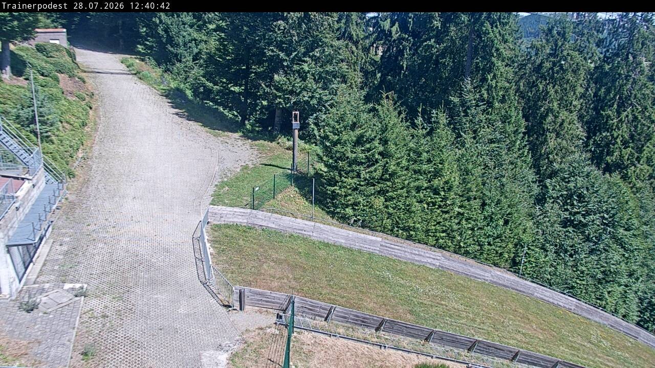 Archiv Foto Webcam Willingen: Blick Schanzentisch der Skisprungschanze
