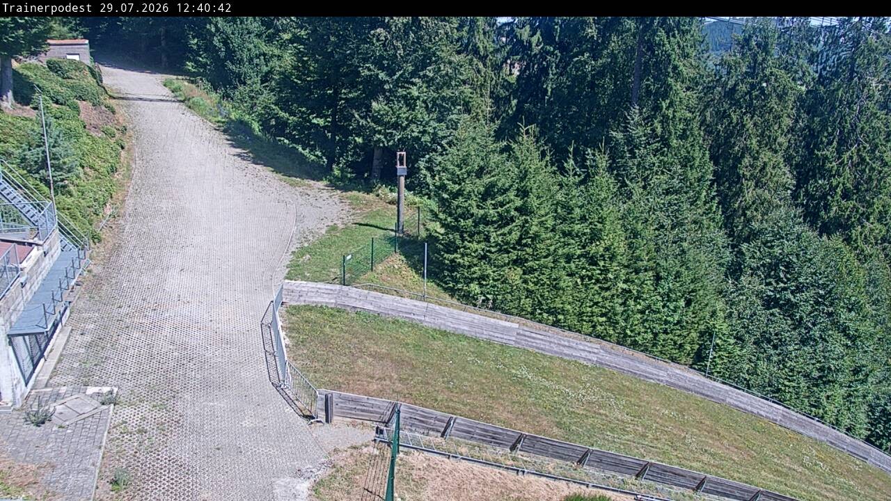 Archiv Foto Webcam Willingen: Blick Schanzentisch der Skisprungschanze