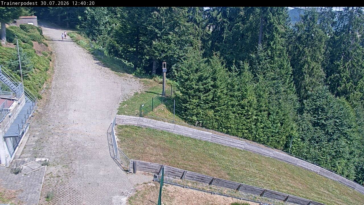 Archiv Foto Webcam Willingen: Blick Schanzentisch der Skisprungschanze
