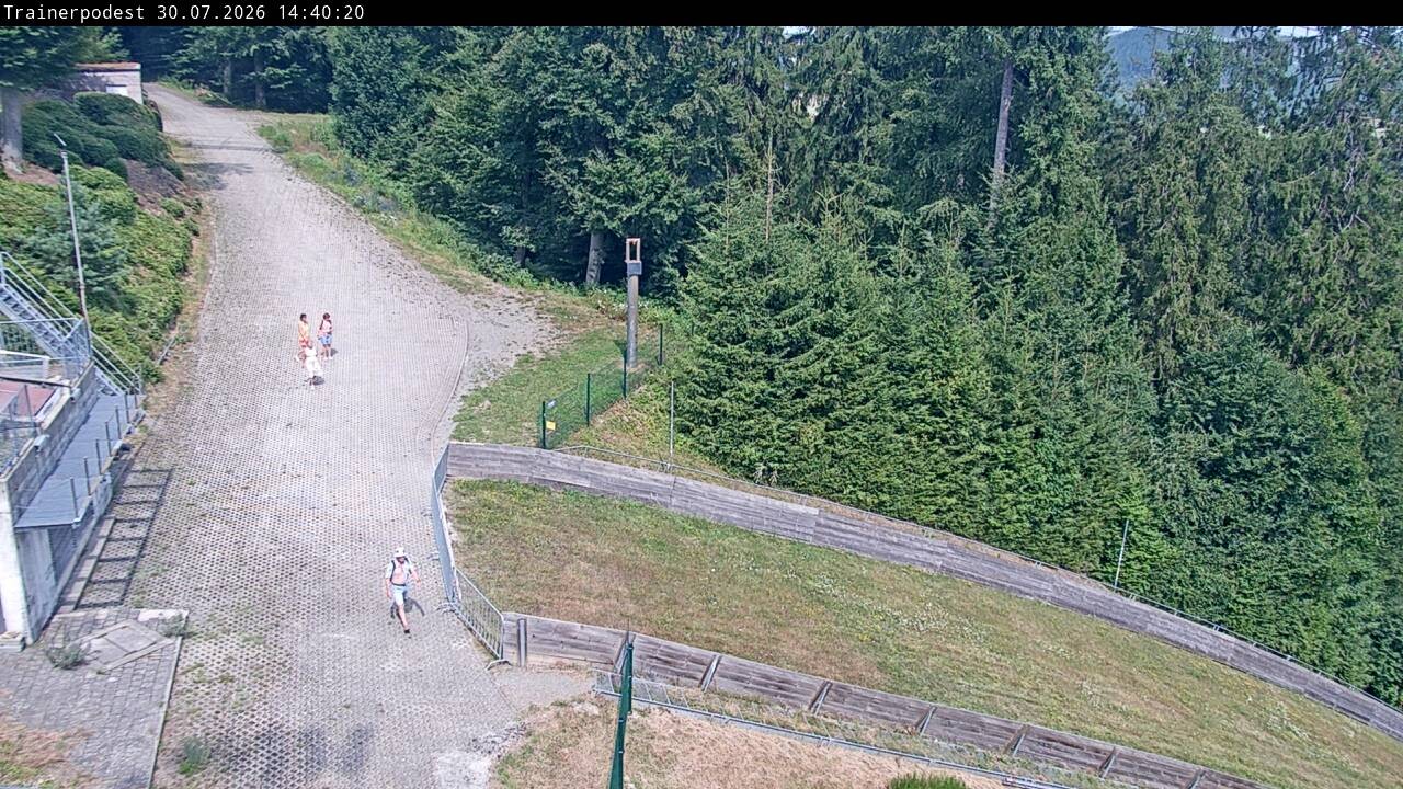 Archiv Foto Webcam Willingen: Blick Schanzentisch der Skisprungschanze