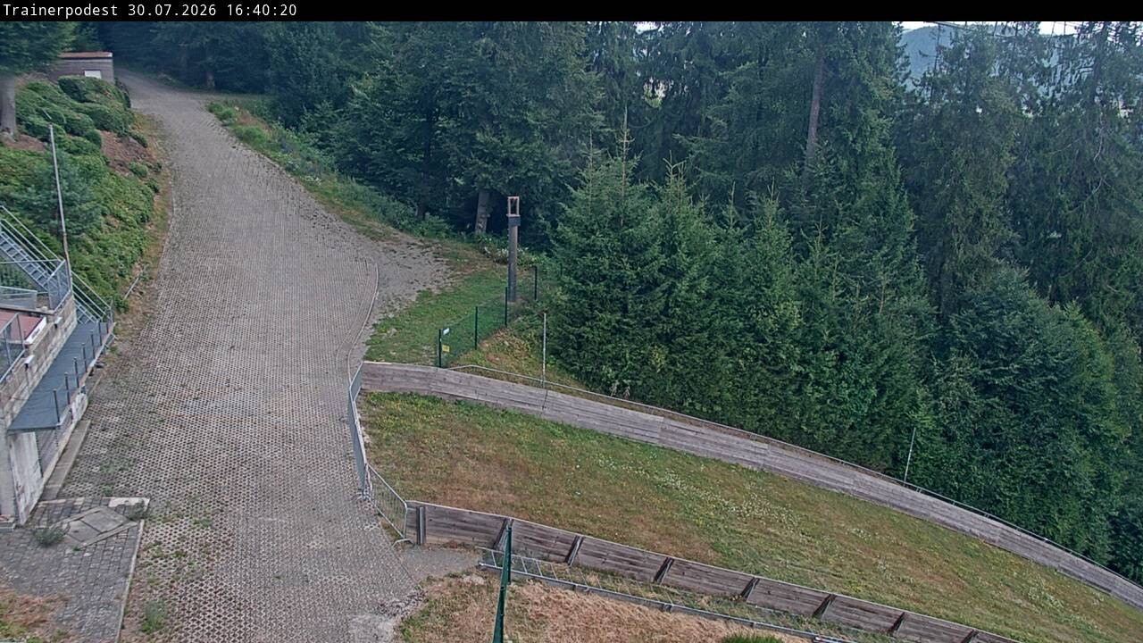 Archiv Foto Webcam Willingen: Blick Schanzentisch der Skisprungschanze