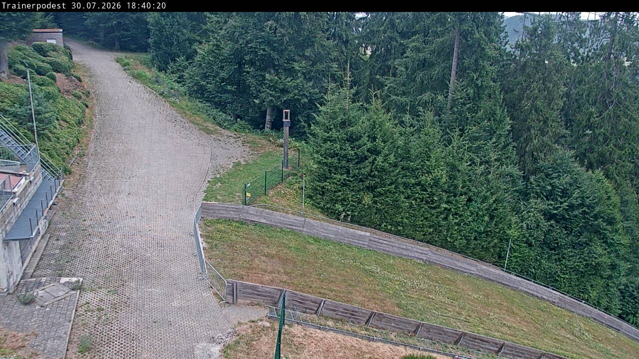 Archiv Foto Webcam Willingen: Blick Schanzentisch der Skisprungschanze