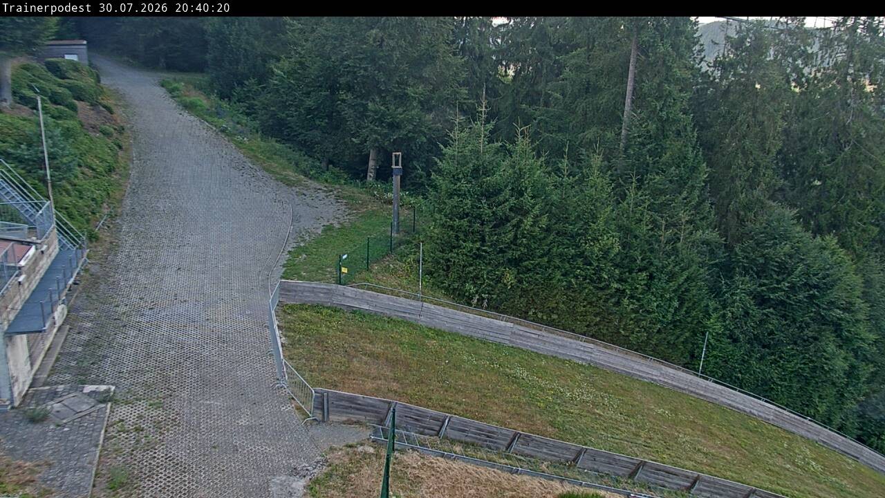 Archiv Foto Webcam Willingen: Blick Schanzentisch der Skisprungschanze
