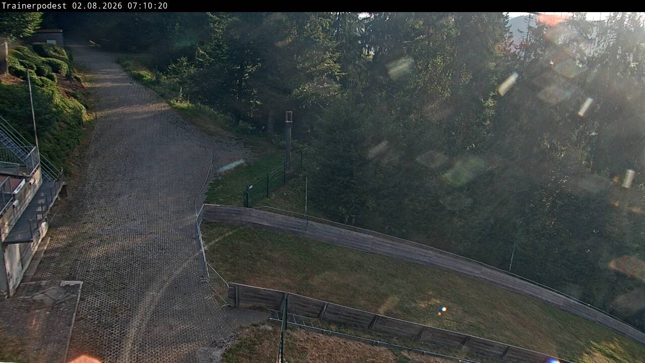 Archiv Foto Webcam Willingen: Blick Schanzentisch der Skisprungschanze