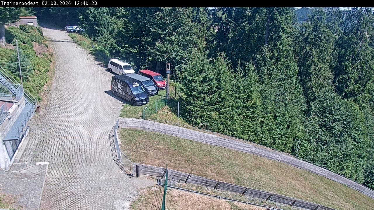 Archiv Foto Webcam Willingen: Blick Schanzentisch der Skisprungschanze