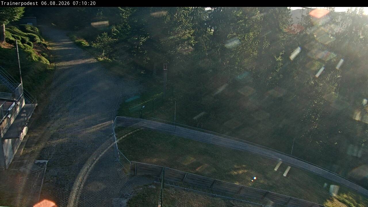 Archiv Foto Webcam Willingen: Blick Schanzentisch der Skisprungschanze