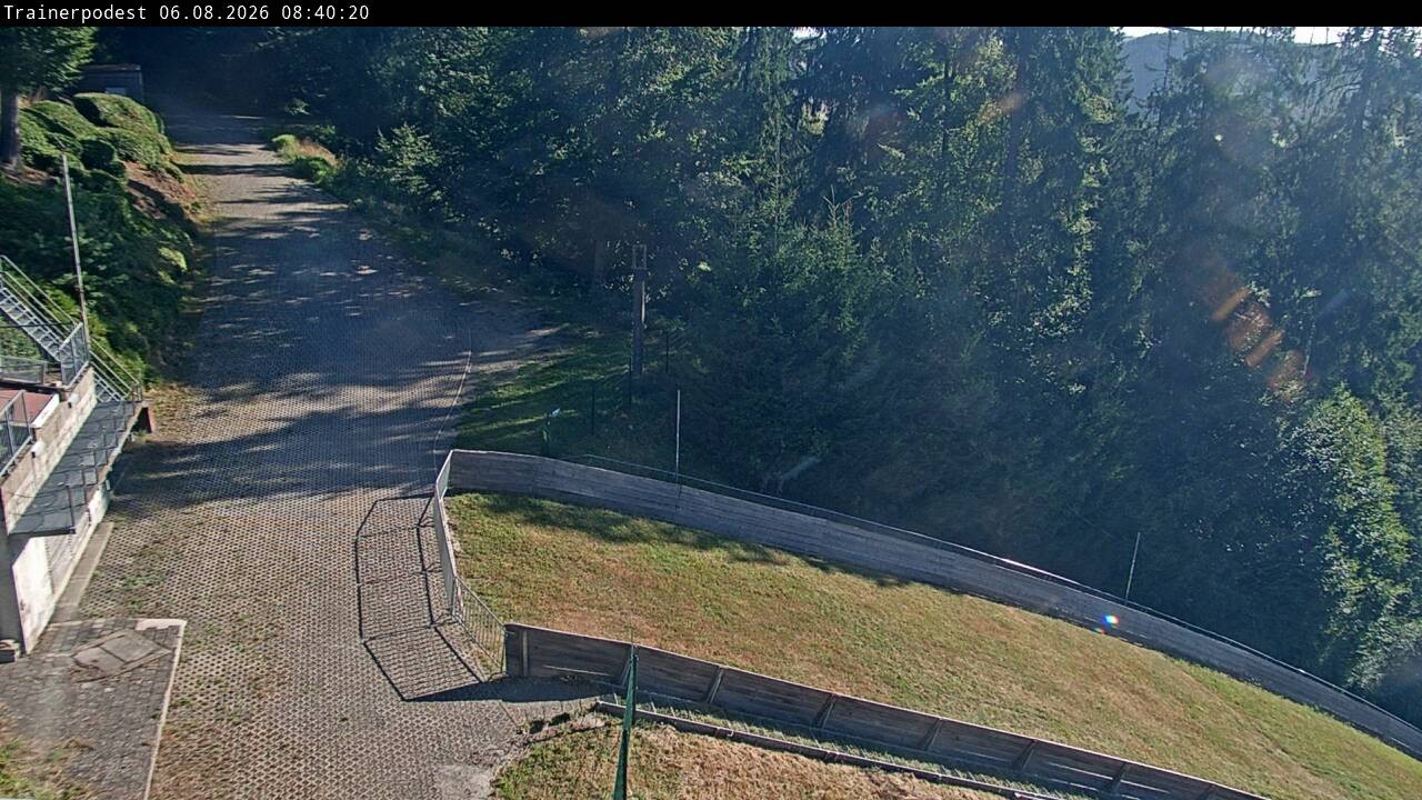 Archiv Foto Webcam Willingen: Blick Schanzentisch der Skisprungschanze