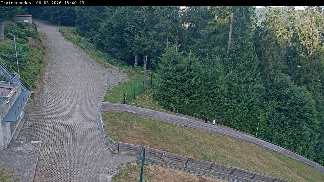 Archiv Foto Webcam Willingen: Blick Schanzentisch der Skisprungschanze
