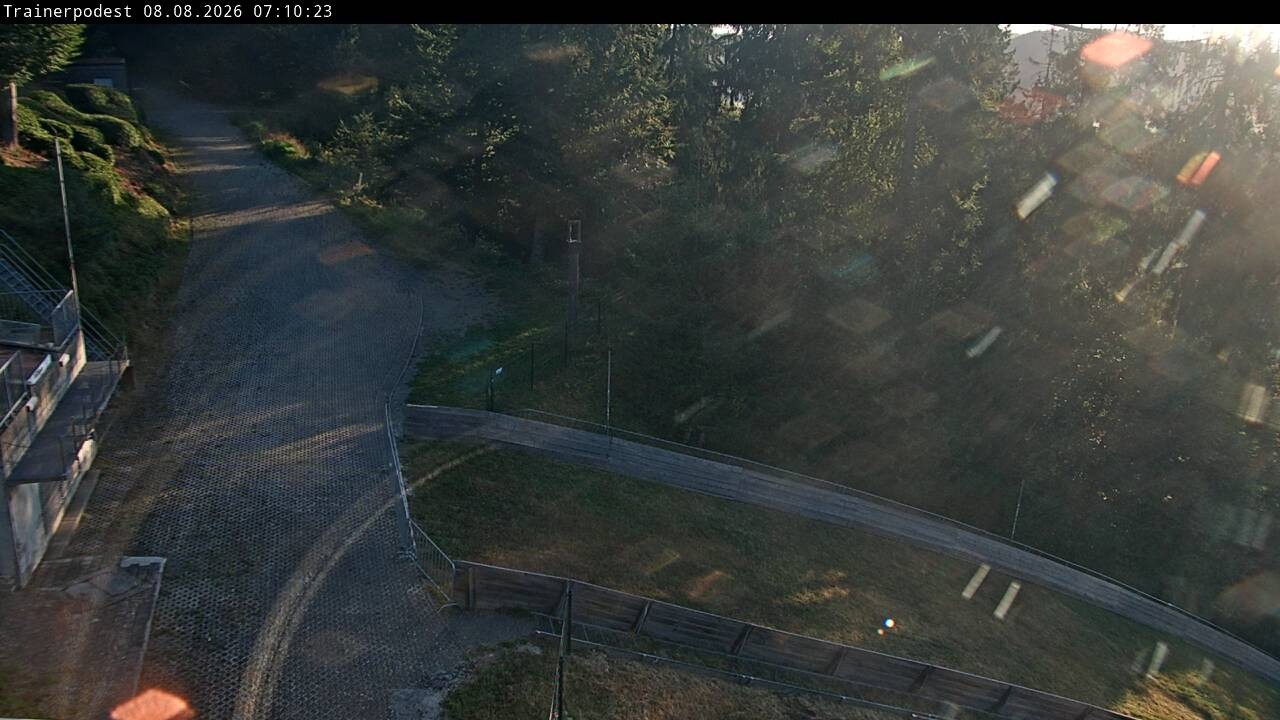 Archiv Foto Webcam Willingen: Blick Schanzentisch der Skisprungschanze