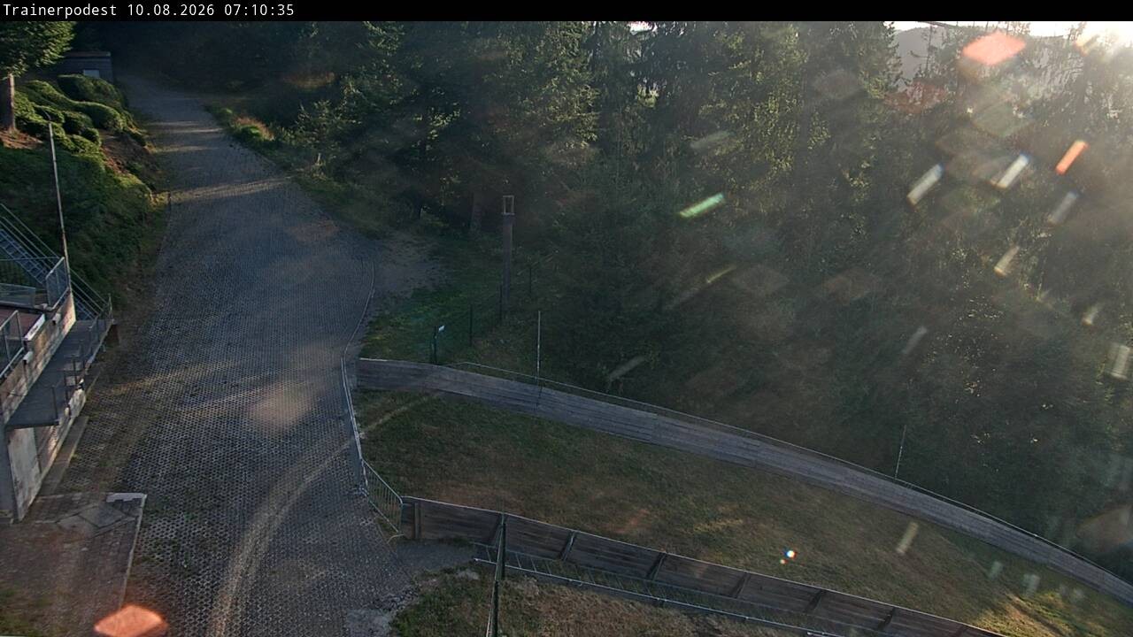 Archiv Foto Webcam Willingen: Blick Schanzentisch der Skisprungschanze