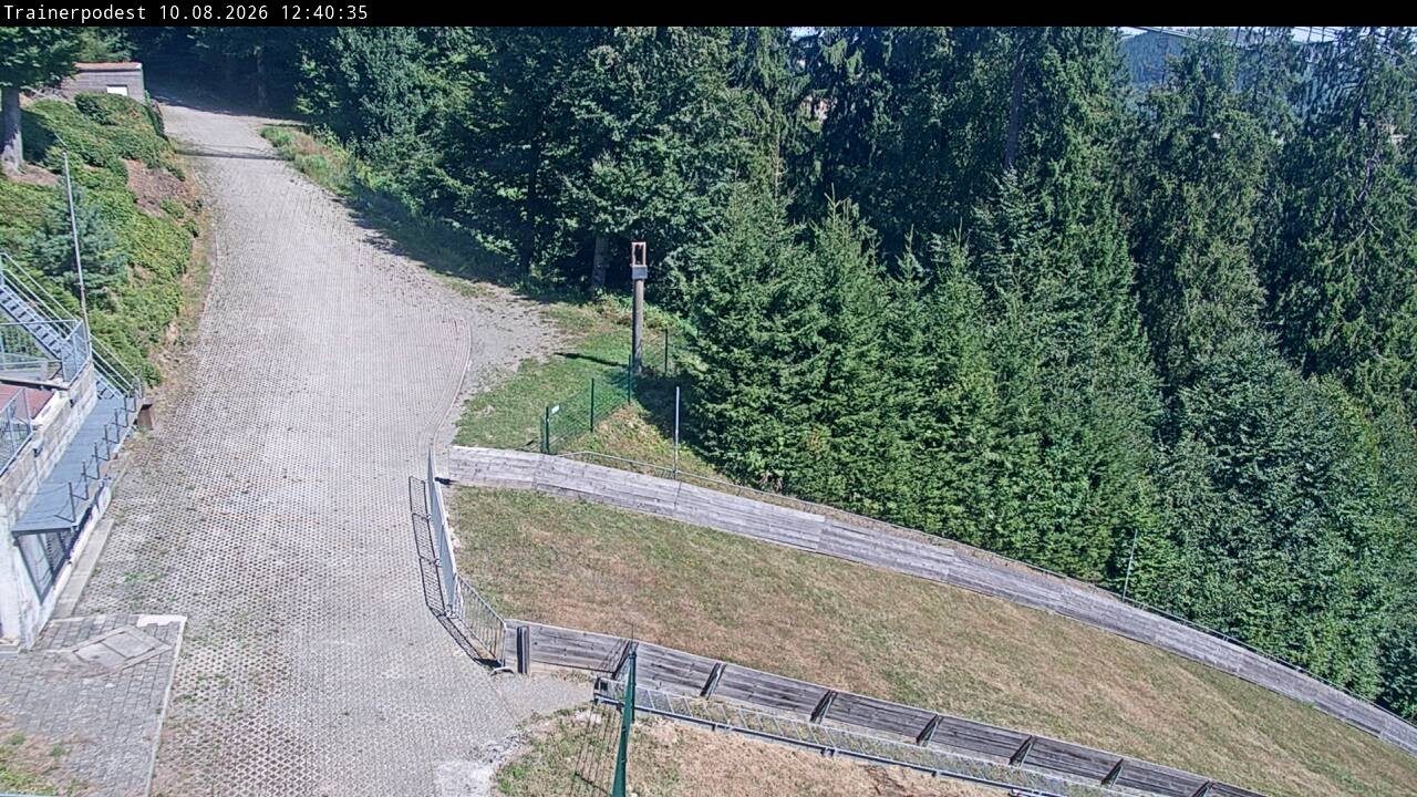 Archiv Foto Webcam Willingen: Blick Schanzentisch der Skisprungschanze
