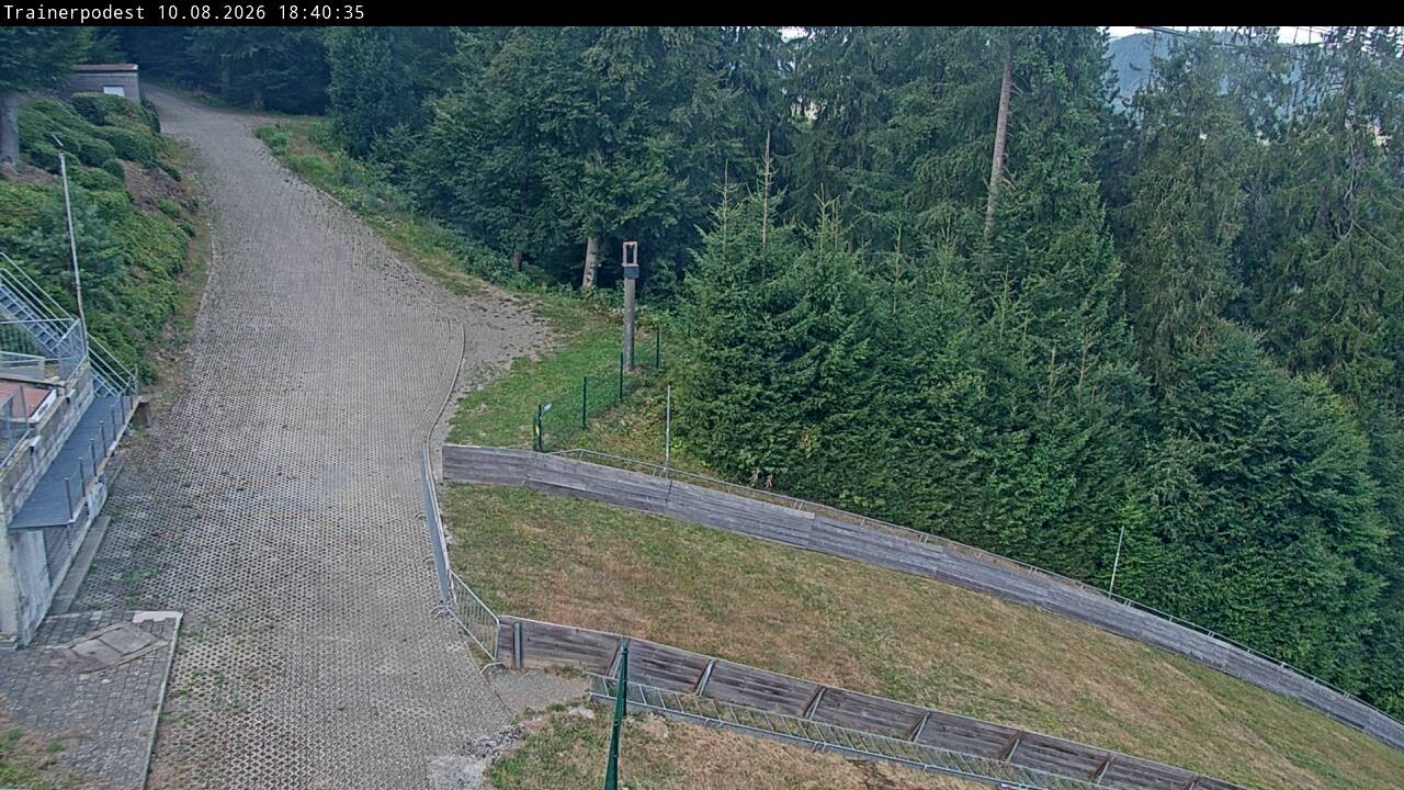 Archiv Foto Webcam Willingen: Blick Schanzentisch der Skisprungschanze