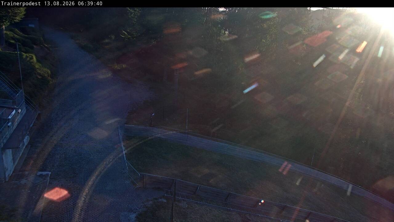 Archiv Foto Webcam Willingen: Blick Schanzentisch der Skisprungschanze
