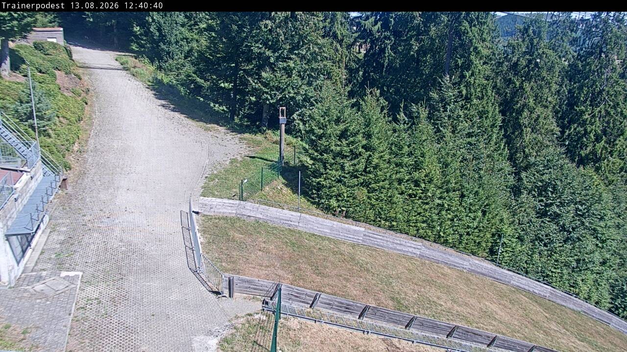 Archiv Foto Webcam Willingen: Blick Schanzentisch der Skisprungschanze