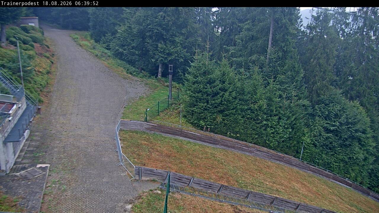 Archiv Foto Webcam Willingen: Blick Schanzentisch der Skisprungschanze