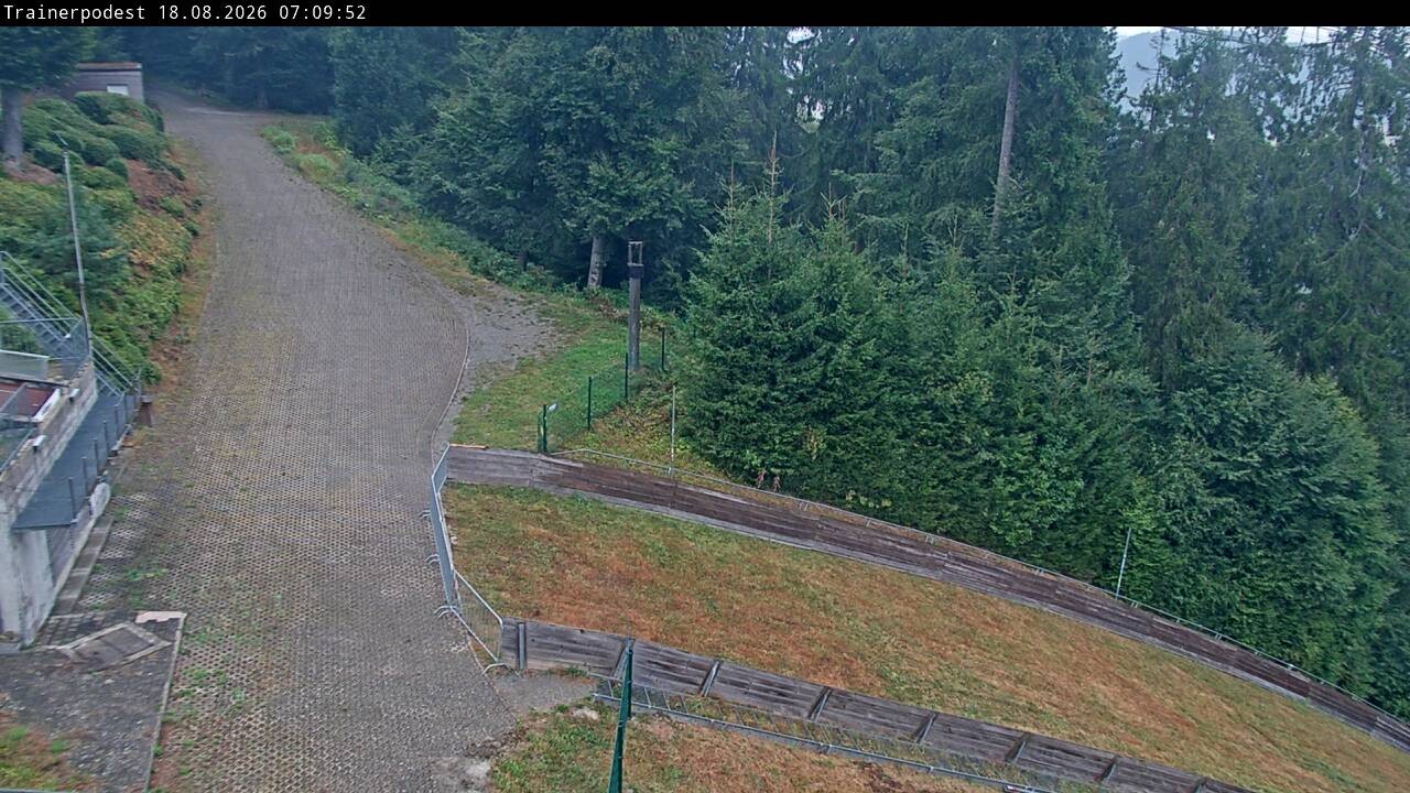 Archiv Foto Webcam Willingen: Blick Schanzentisch der Skisprungschanze