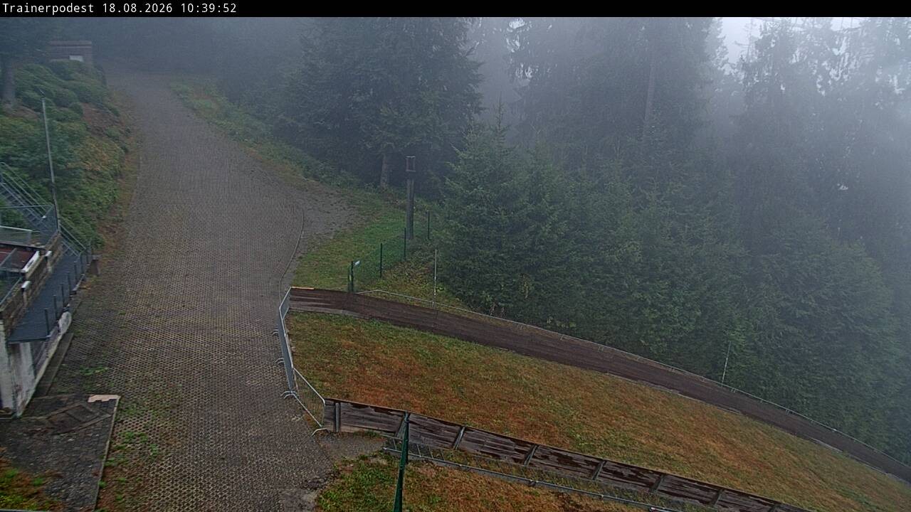 Archiv Foto Webcam Willingen: Blick Schanzentisch der Skisprungschanze