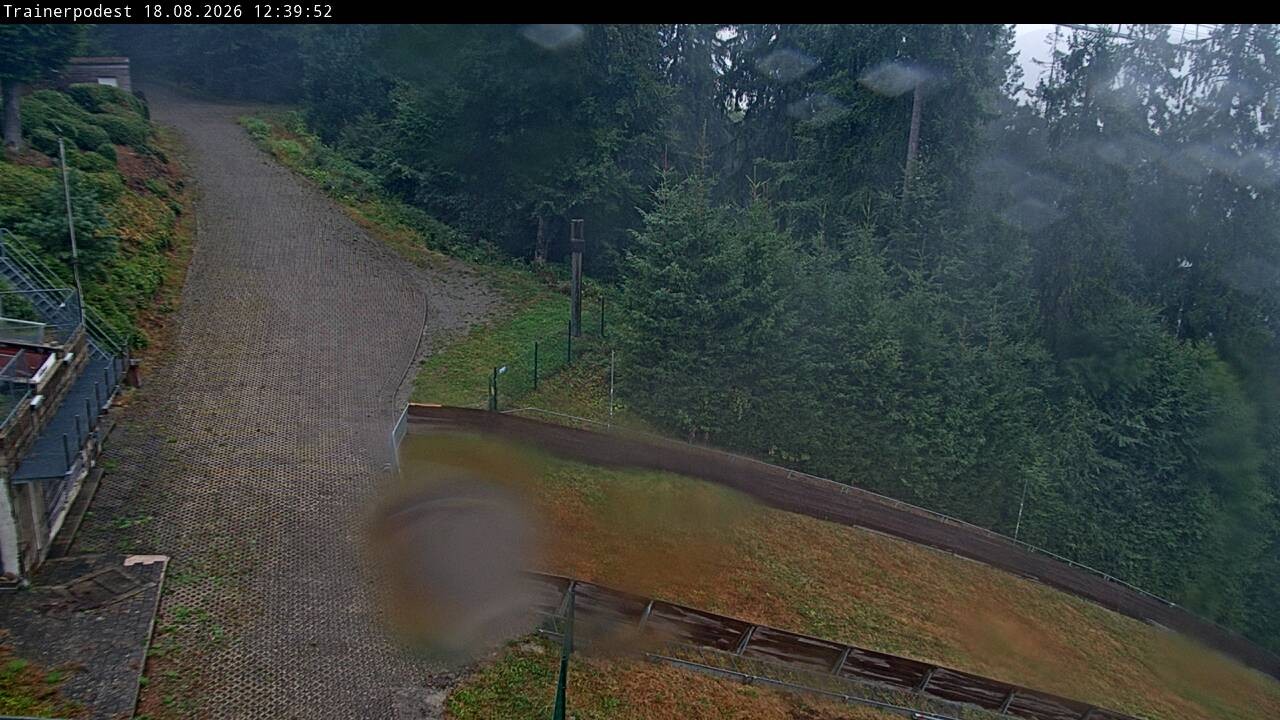 Archiv Foto Webcam Willingen: Blick Schanzentisch der Skisprungschanze