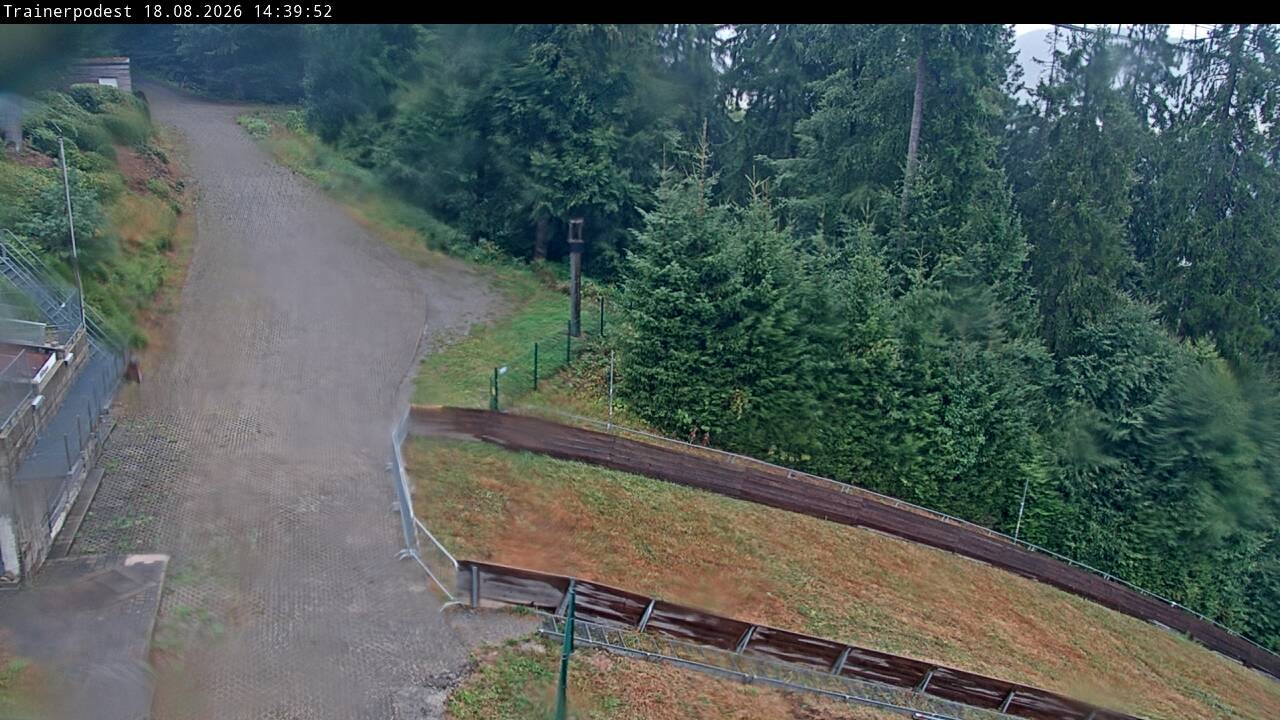 Archiv Foto Webcam Willingen: Blick Schanzentisch der Skisprungschanze