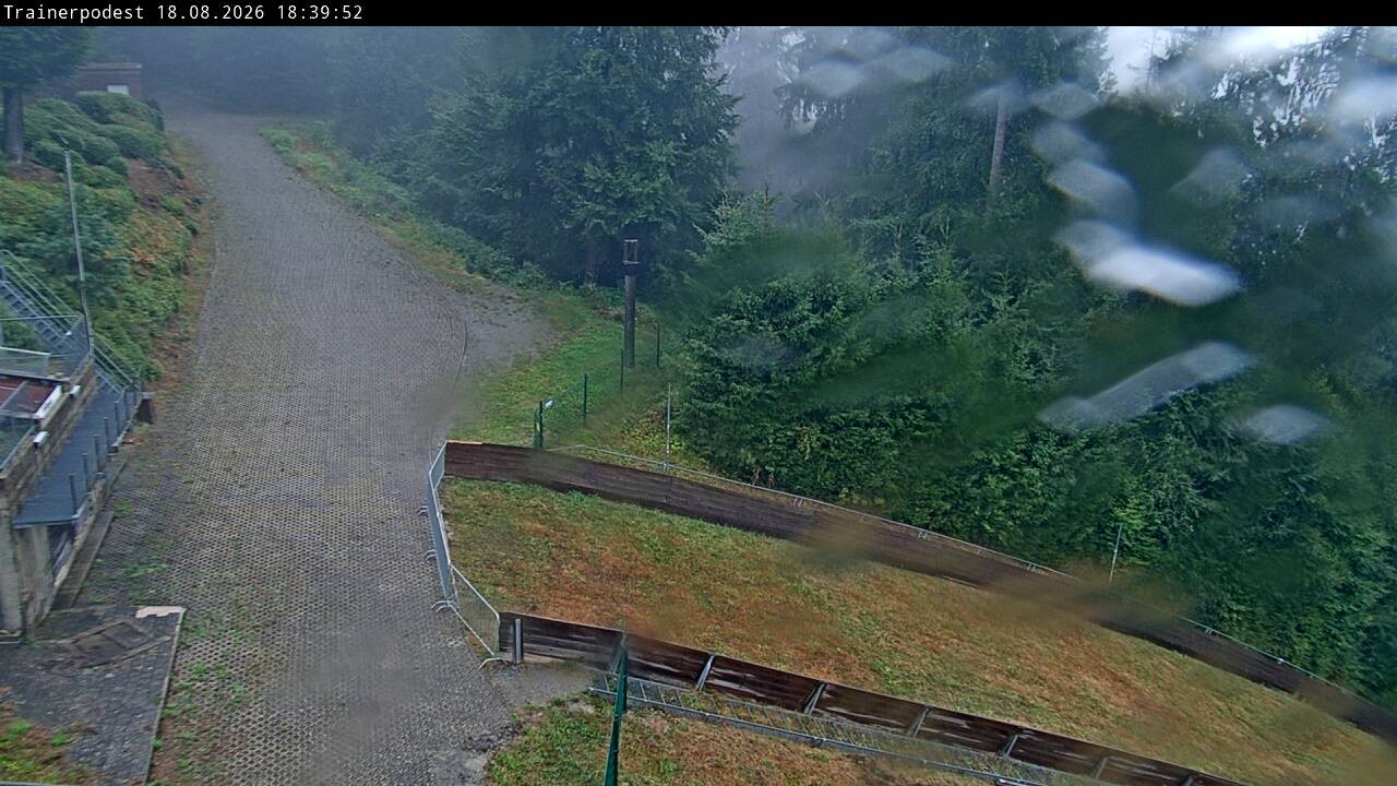 Archiv Foto Webcam Willingen: Blick Schanzentisch der Skisprungschanze