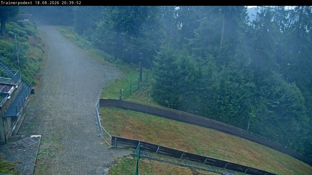 Archiv Foto Webcam Willingen: Blick Schanzentisch der Skisprungschanze