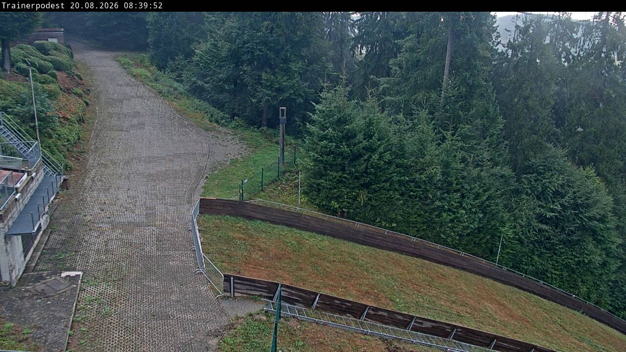 Archiv Foto Webcam Willingen: Blick Schanzentisch der Skisprungschanze