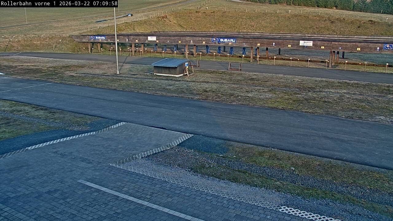 Archived image Webcam Willingen - Biathlon Shooting Range
