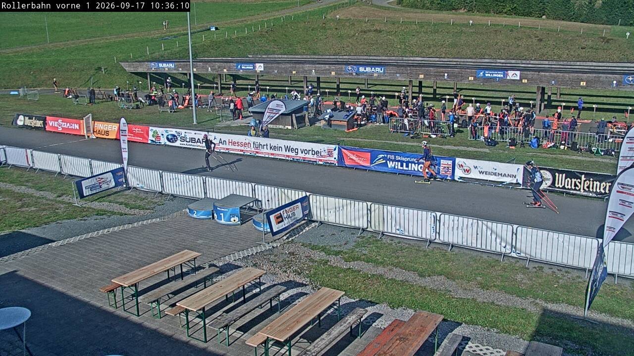 Archived image Webcam Willingen - Biathlon Shooting Range
