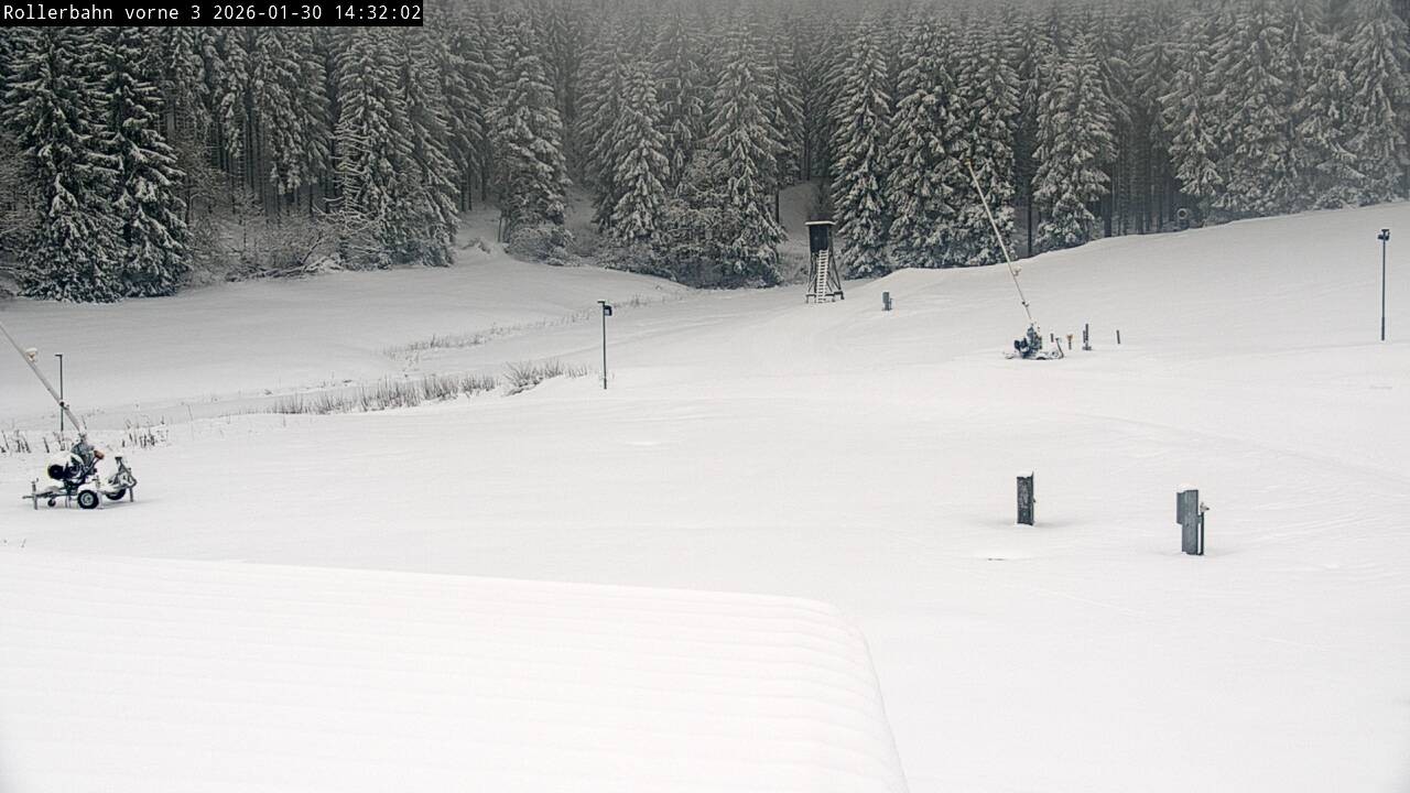 Archiv Foto Webcam Willingen - Blick Rollerbahn der Biathlon Arena