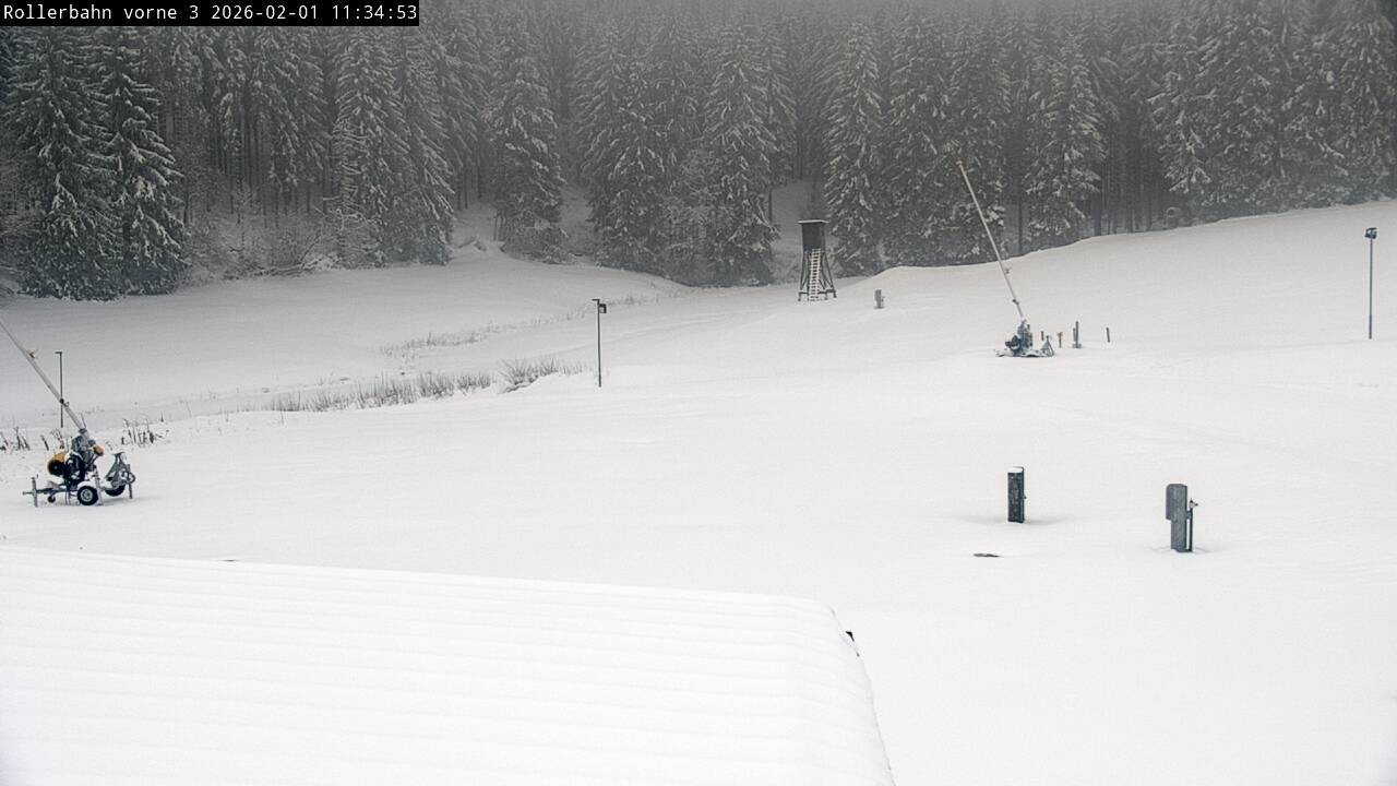 Archiv Foto Webcam Willingen - Blick Rollerbahn der Biathlon Arena