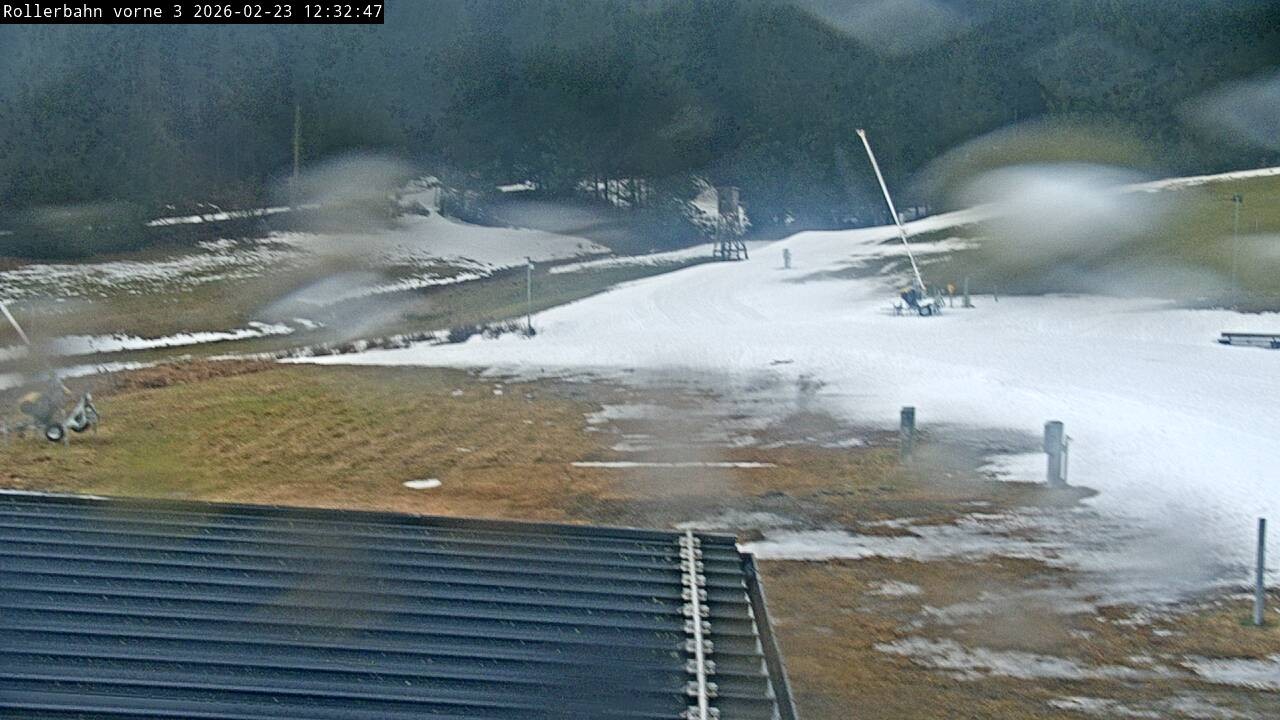 Archiv Foto Webcam Willingen - Blick Rollerbahn der Biathlon Arena