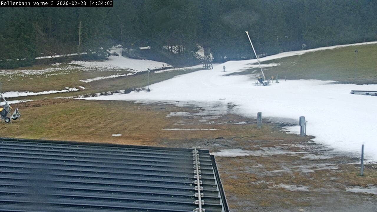 Archiv Foto Webcam Willingen - Blick Rollerbahn der Biathlon Arena