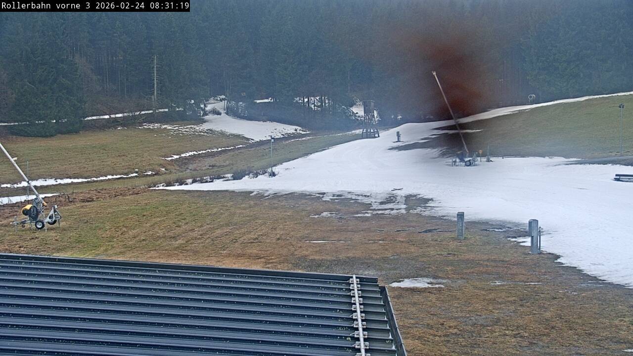Archiv Foto Webcam Willingen - Blick Rollerbahn der Biathlon Arena