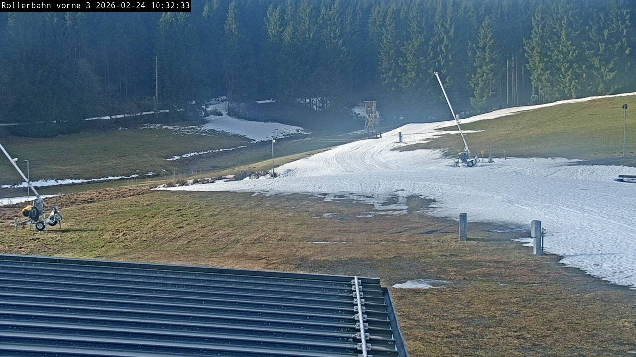 Archiv Foto Webcam Willingen - Blick Rollerbahn der Biathlon Arena