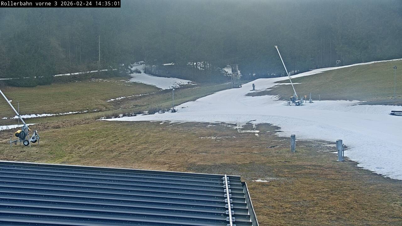 Archiv Foto Webcam Willingen - Blick Rollerbahn der Biathlon Arena
