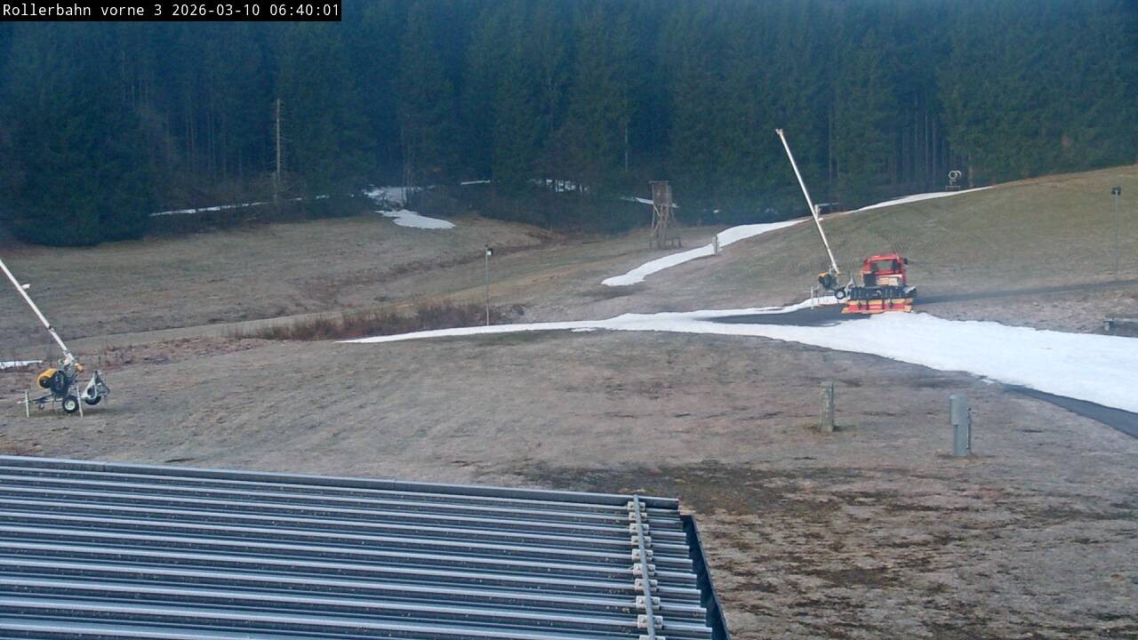 Archiv Foto Webcam Willingen - Blick Rollerbahn der Biathlon Arena