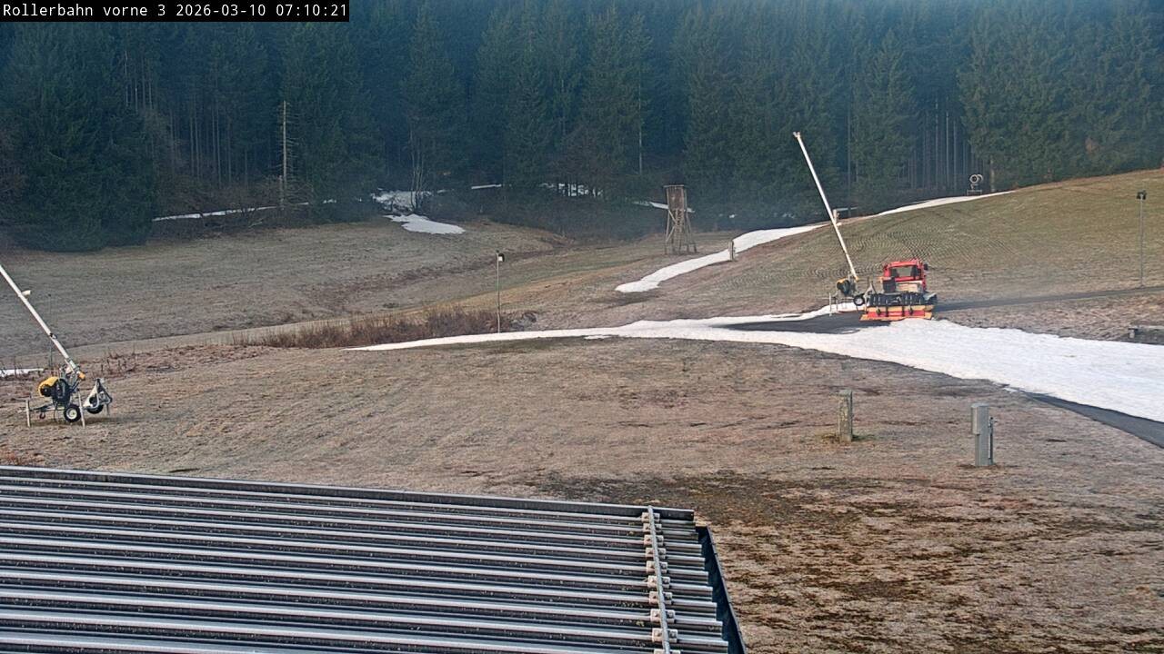 Archiv Foto Webcam Willingen - Blick Rollerbahn der Biathlon Arena