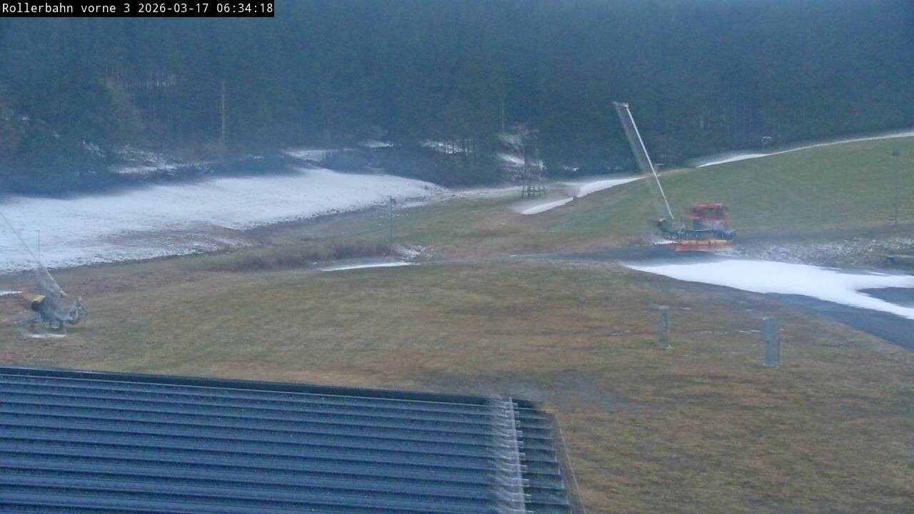 Archiv Foto Webcam Willingen - Blick Rollerbahn der Biathlon Arena