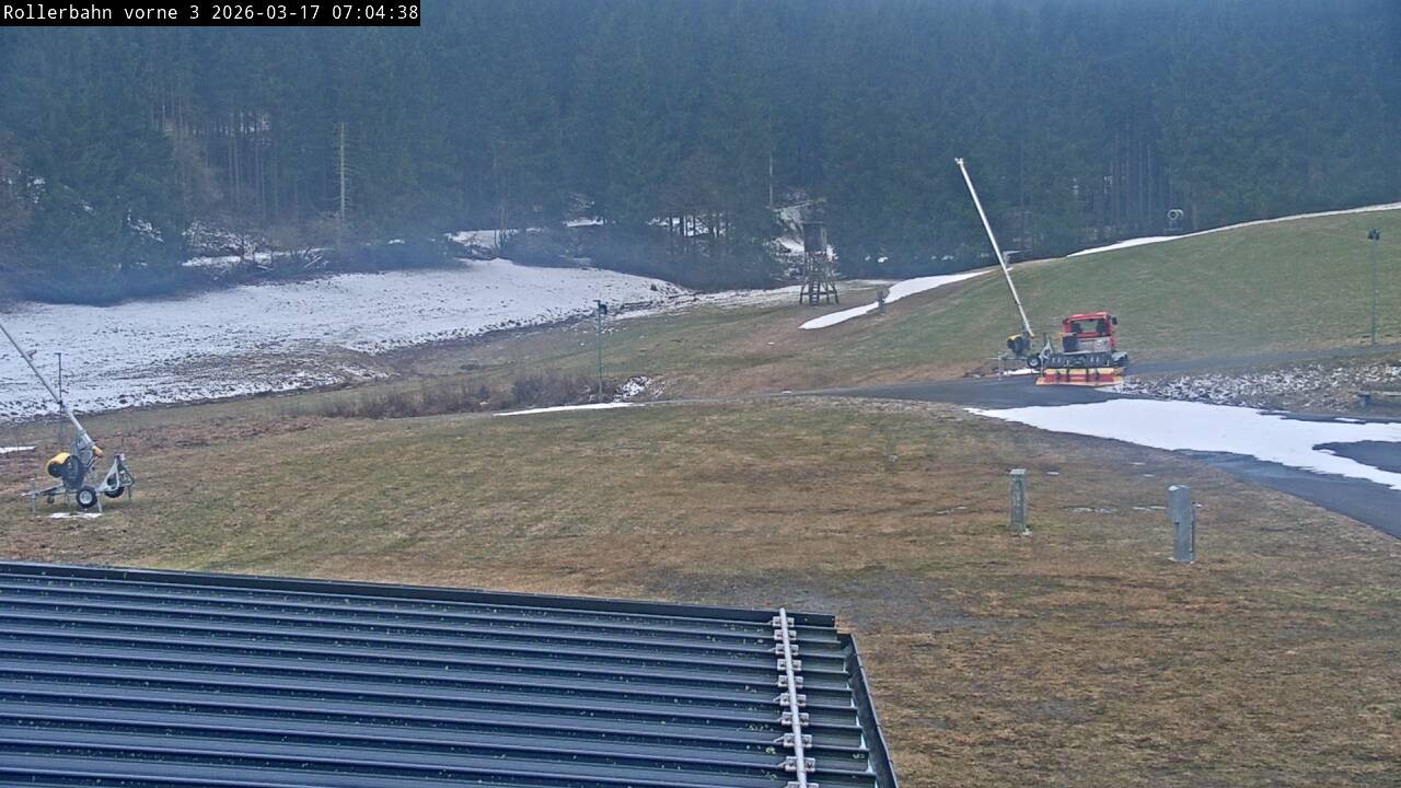 Archiv Foto Webcam Willingen - Blick Rollerbahn der Biathlon Arena